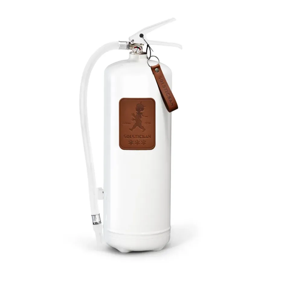 Extintor Solstickan 6 kg, Blanco-cuero oscuro marrón