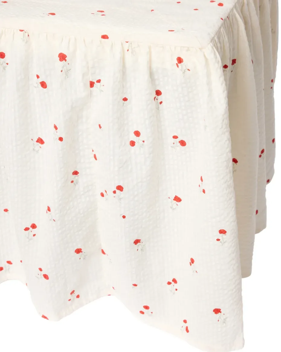Faldón de cama Poppy Seersucker, 90x200x45 cm
