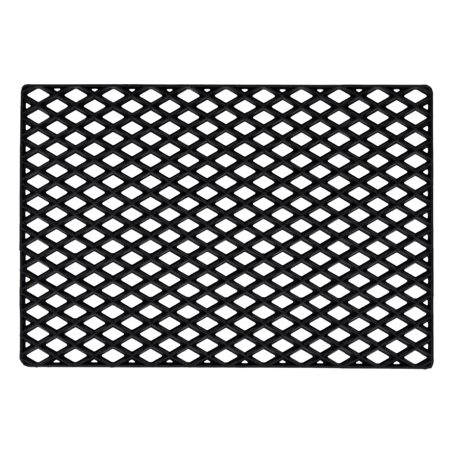 Felpudo Black grid, 45x75 cm