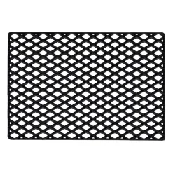 Felpudo Black grid, 60x90 cm