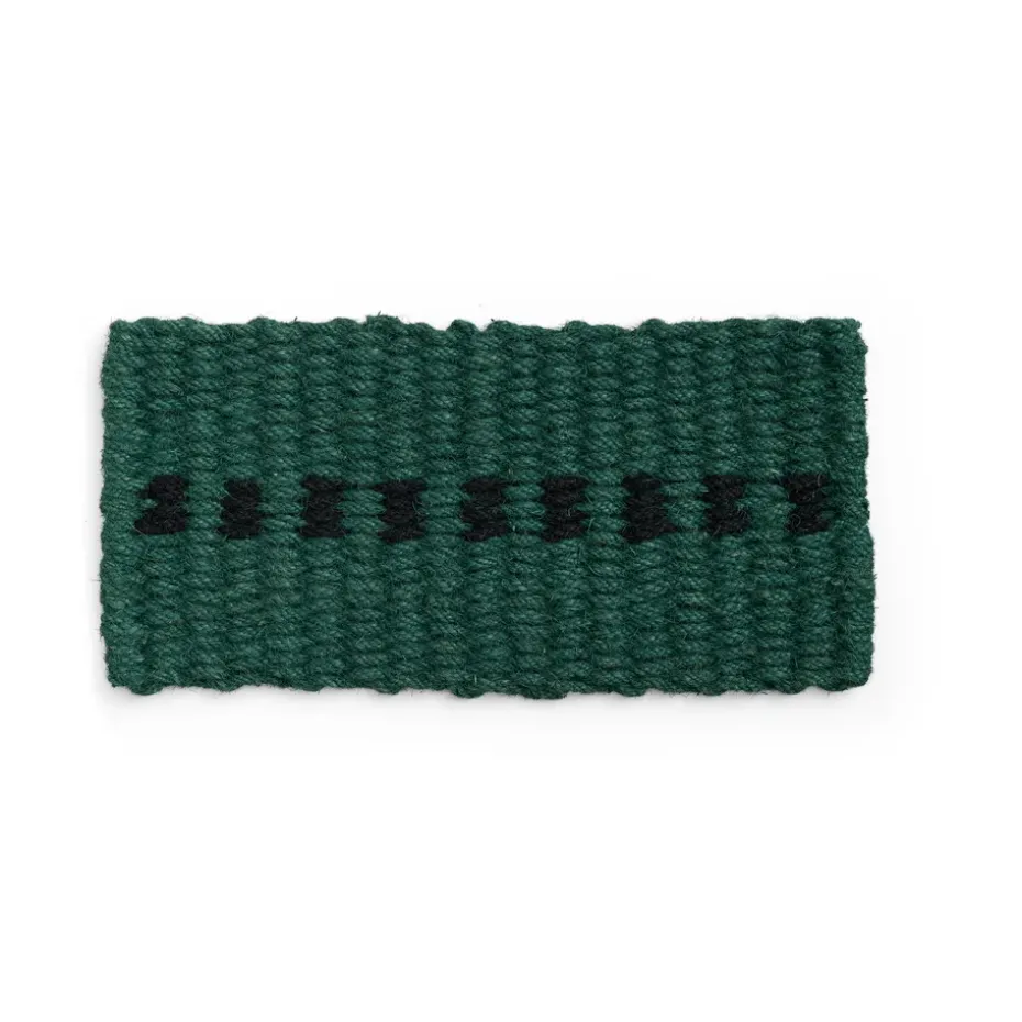 Felpudo Coco Dot, Dark green-black