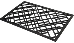 Felpudo de caucho Lines, 60x90 cm