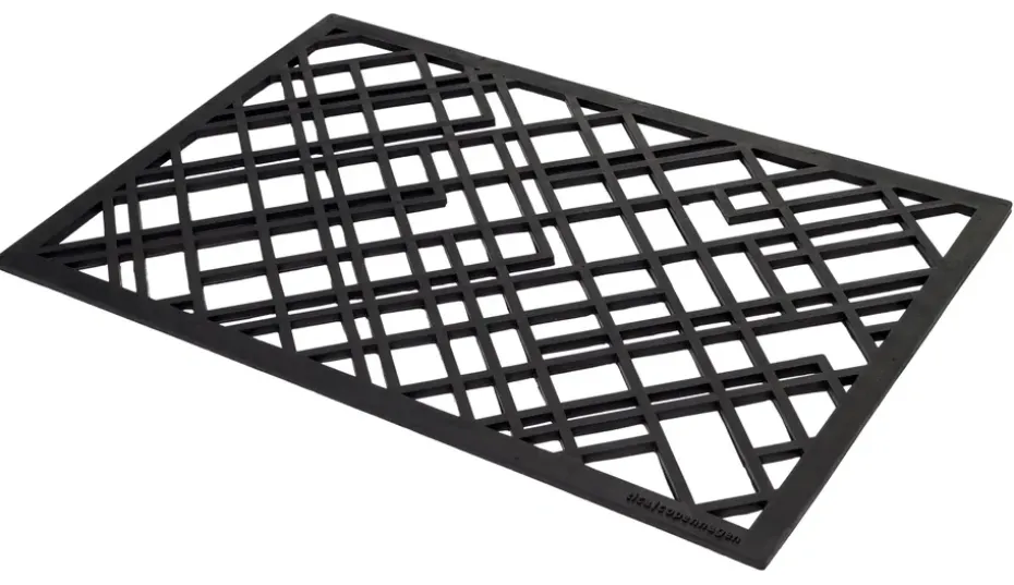 Felpudo de caucho Lines, 60x90 cm