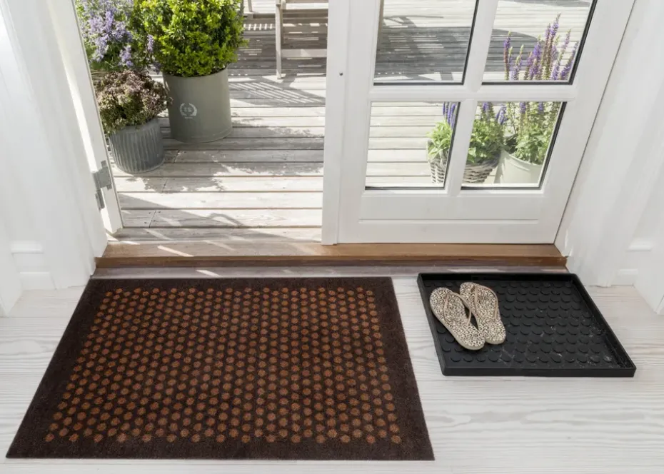 Felpudo Dot, Cognac-brown, 60x90 cm
