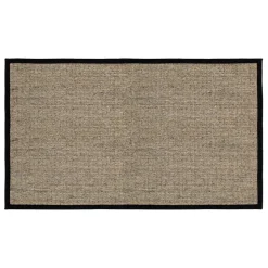 Felpudo Jenny Sisal natural-negro, 70x120 cm