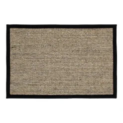 Felpudo Jenny Sisal natural-negro, 60x90 cm