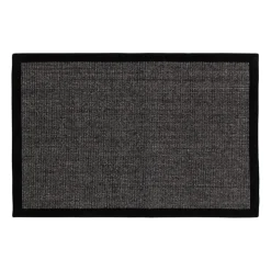 Felpudo Jenny Sisal negro, 60x90 cm