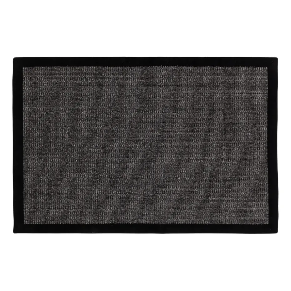 Felpudo Jenny Sisal negro, 60x90 cm
