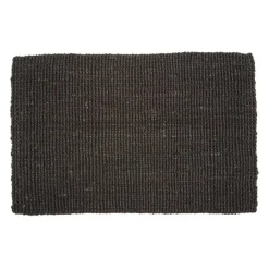 Felpudo Jute negro, 60 x 90 cm