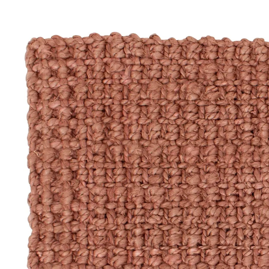 Felpudo Jute old rose, 60x90 cm