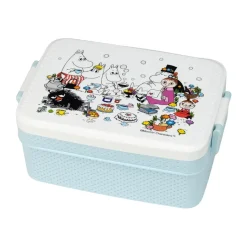 Fiambrera Mumin Picknick 8x18,5 cm, Blanco-azul