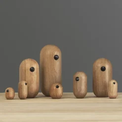 Figura Little Bird, roble, 5 cm