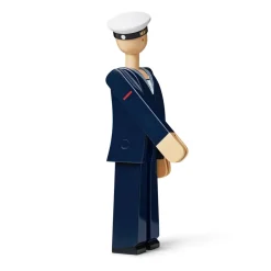 Figura madera Kay Bojesen marinero, azul