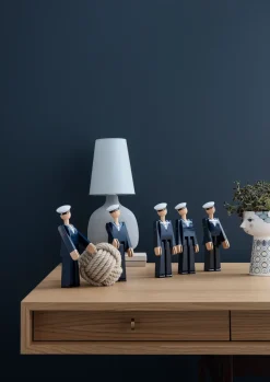 Figura madera Kay Bojesen marinero, azul