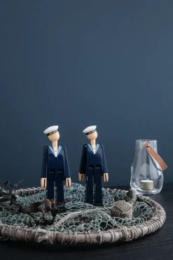 Figura madera Kay Bojesen marinero, azul