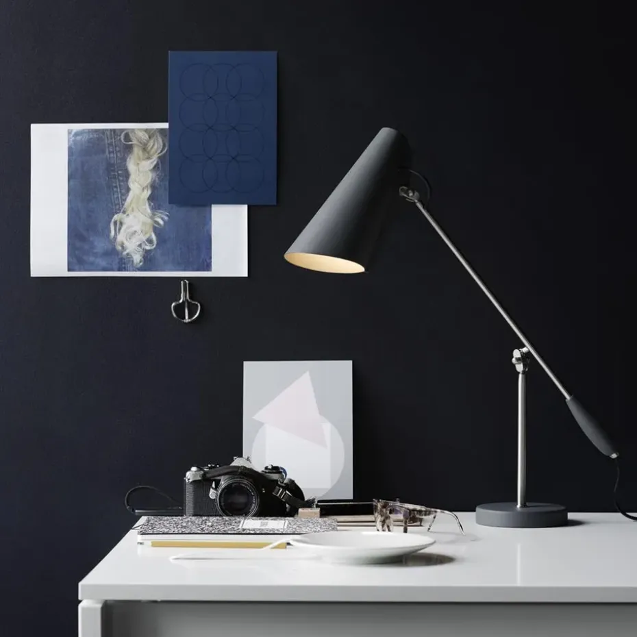 Flexo Birdy, gris-metálico