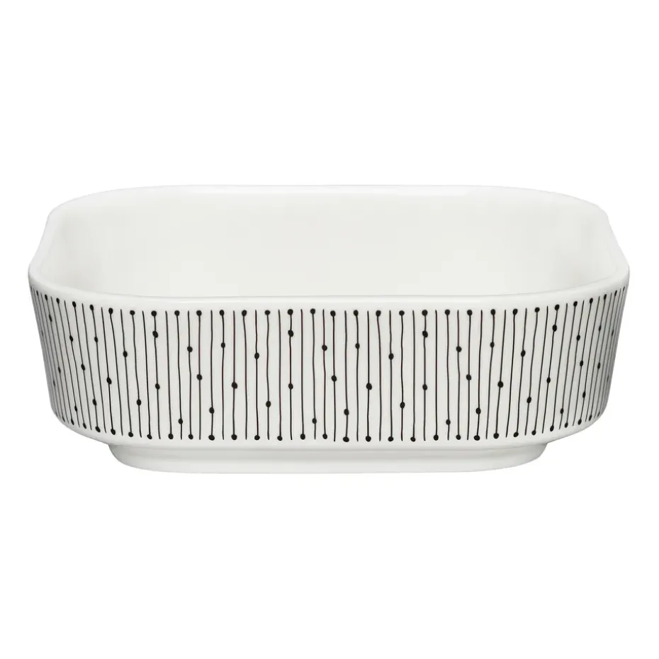 Fuente de horno Mainio Sarastus 0,7 l, Negro-blanco