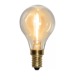 Fuente de luz E14 LED Globe 0,8 W, Transparent
