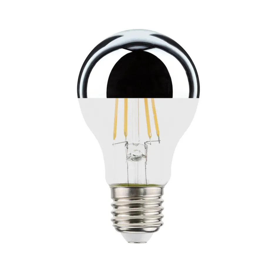 Fuente de luz LED Top Mir E27, transparente/plata, 2700K 680lme 7W