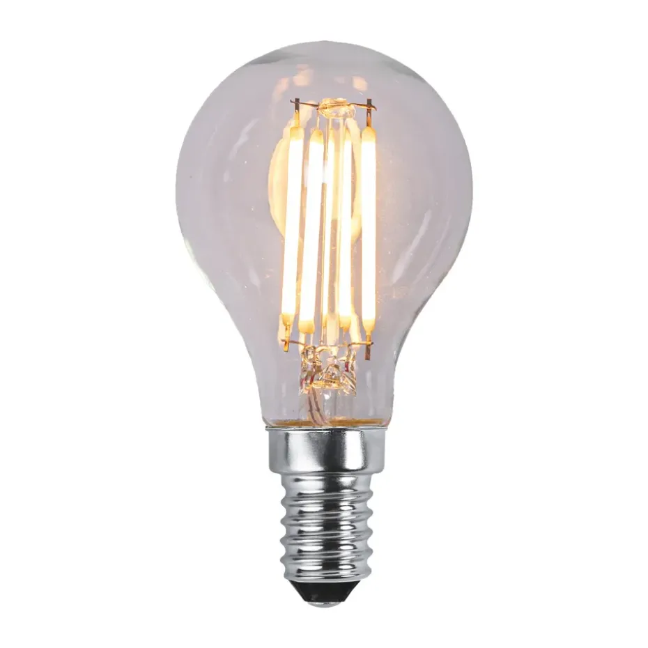 Fuente de luz regulable Lit E14 250lm LED filament, Transparente, 2100K
