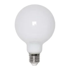Fuente de luz regulable Lit E27 G95 150lm, Opal, 3000K