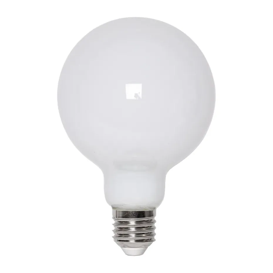 Fuente de luz regulable Lit E27 G95 150lm, Opal, 3000K