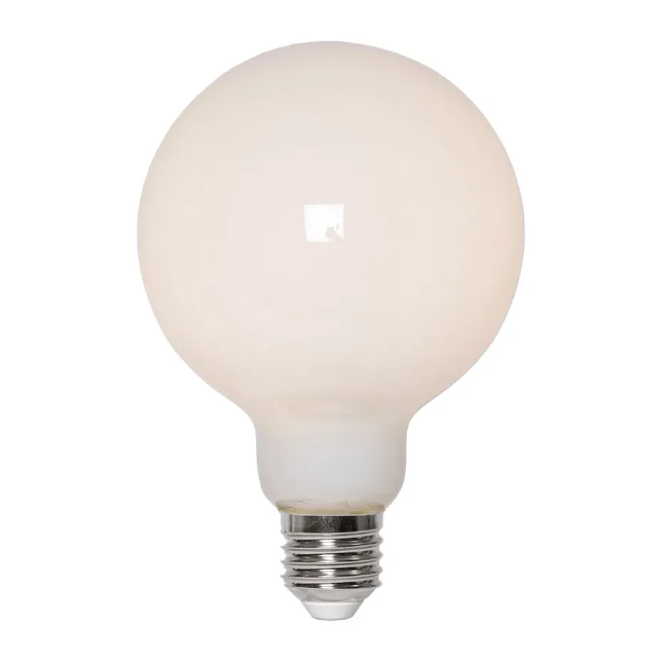 Fuente de luz regulable Lit E27 G95 150lm, Opal, 3000K