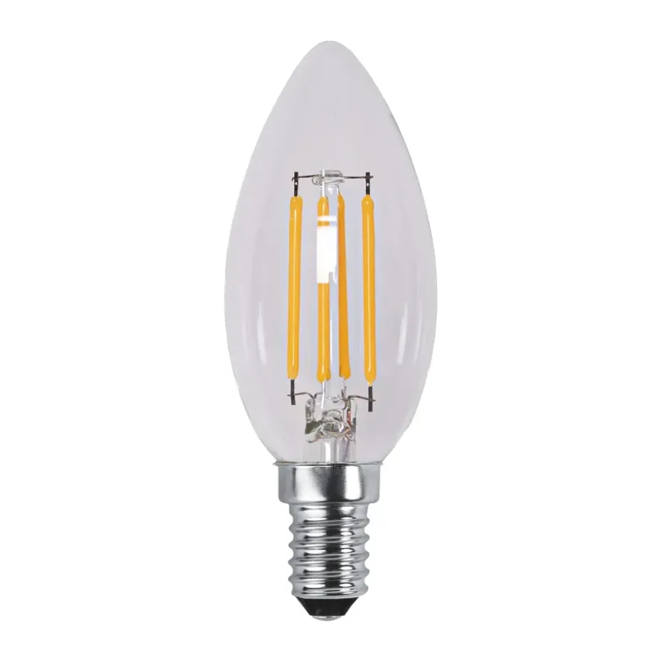 Fuente de luz regulable Lit E14 250lm filament, Transparente, 3000K