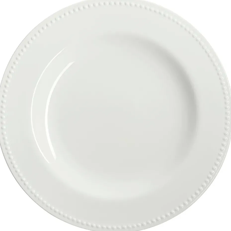 Fuente de servir Dots 32 cm, Blanco crema