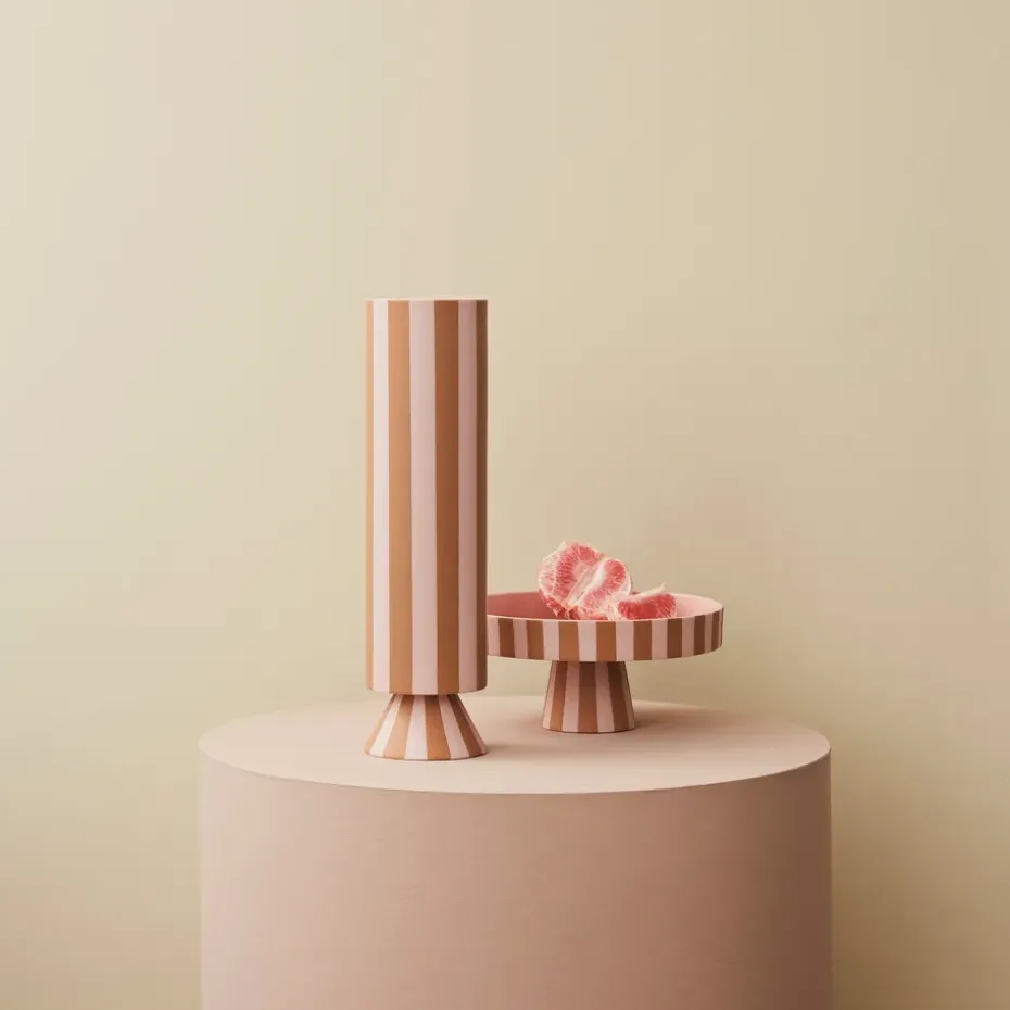 Fuente de servir Toppu Ø20 cm, Caramel-rose
