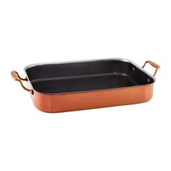 Fuente para horno con recubrimiento hybrid coating Hâws Santo oro rosa, 31x25 cm