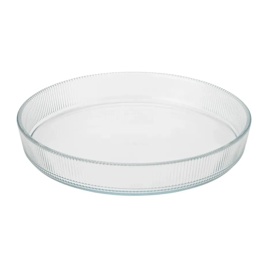 Fuente para horno Pilastro transparente, Ø24 cm