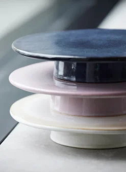 Fuente para tartas con pie Bitz Ø30 cm, Rosa claro