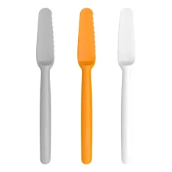 Functional Form 3 Cuchillos de mantequilla, gris-naranja-blanco