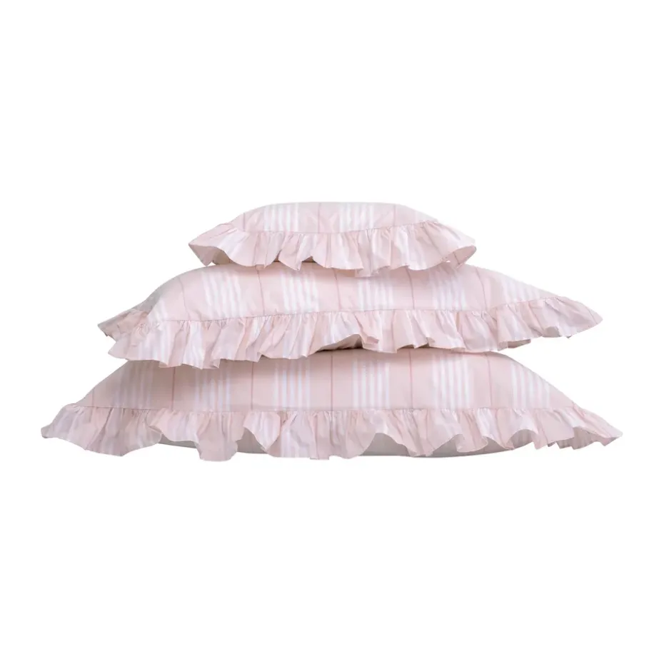 Funda de almohada Camicia Balza, Rosa claro, 50x90 cm