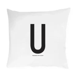 Funda de almohada Design Letters 60x50 cm, U