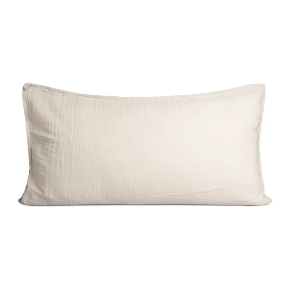 Funda de almohada Eggshell Muslin, 50x90 cm