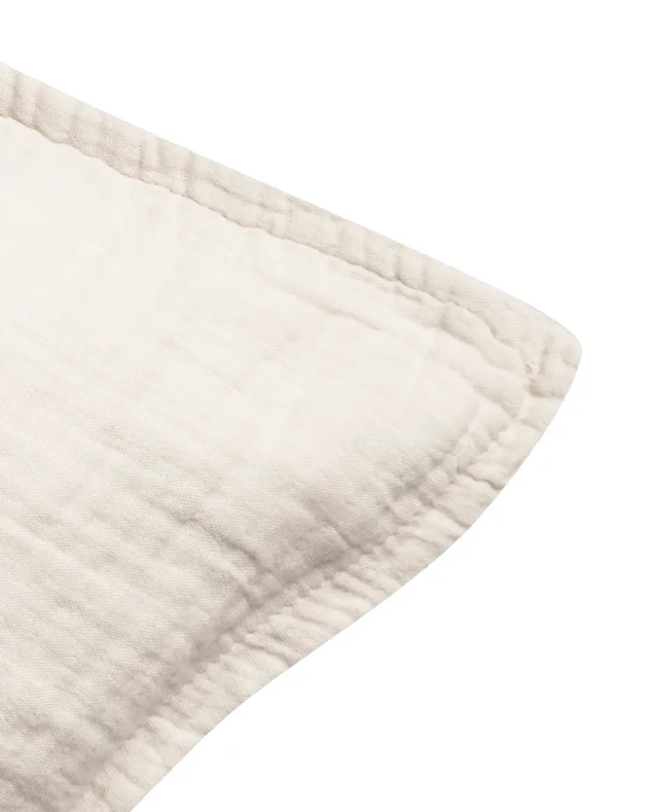 Funda de almohada Eggshell Muslin, 50x90 cm