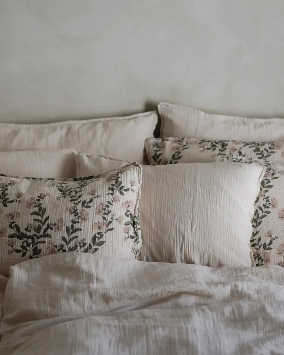 Funda de almohada Eggshell Muslin, 50x90 cm