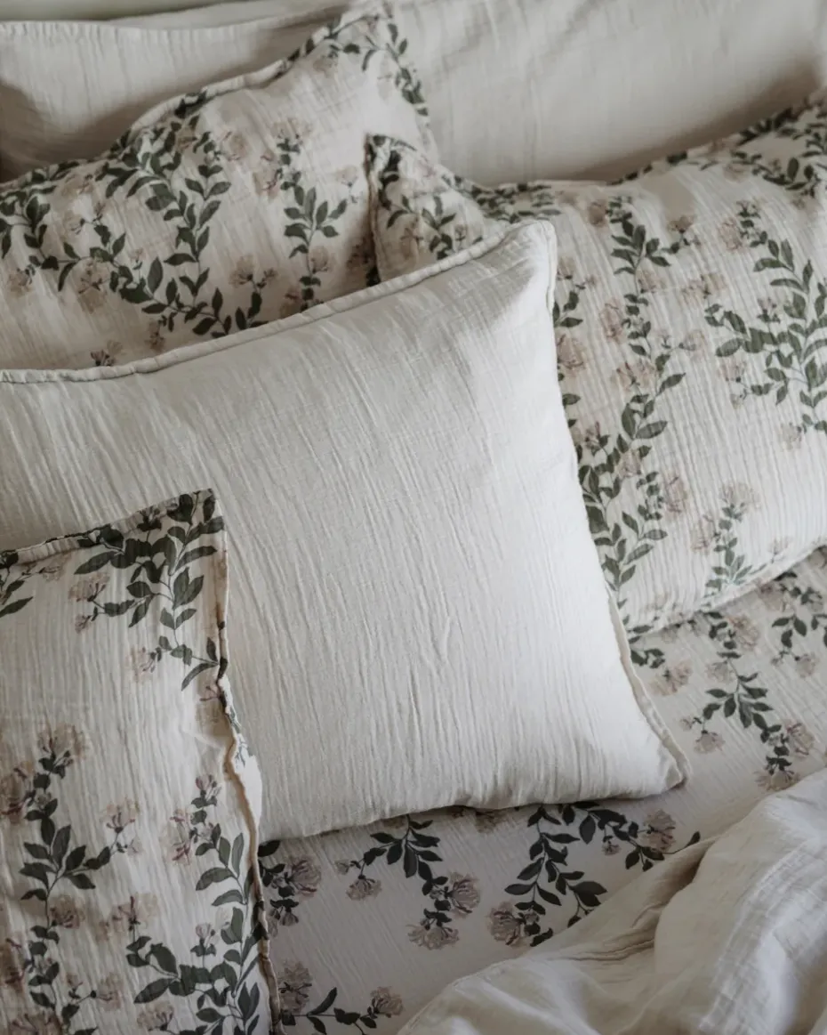 Funda de almohada Eggshell Muslin, 50x90 cm