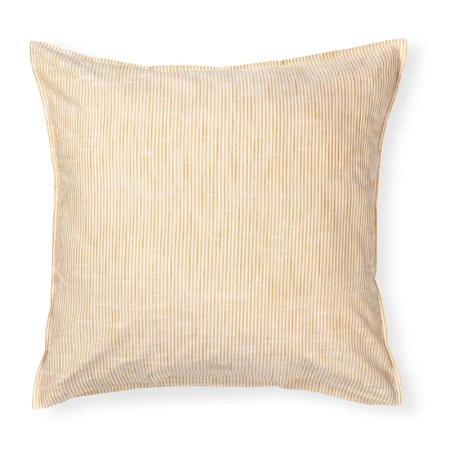 Funda de almohada Monochrome Lines 50x60 cm, Ocre-blanco