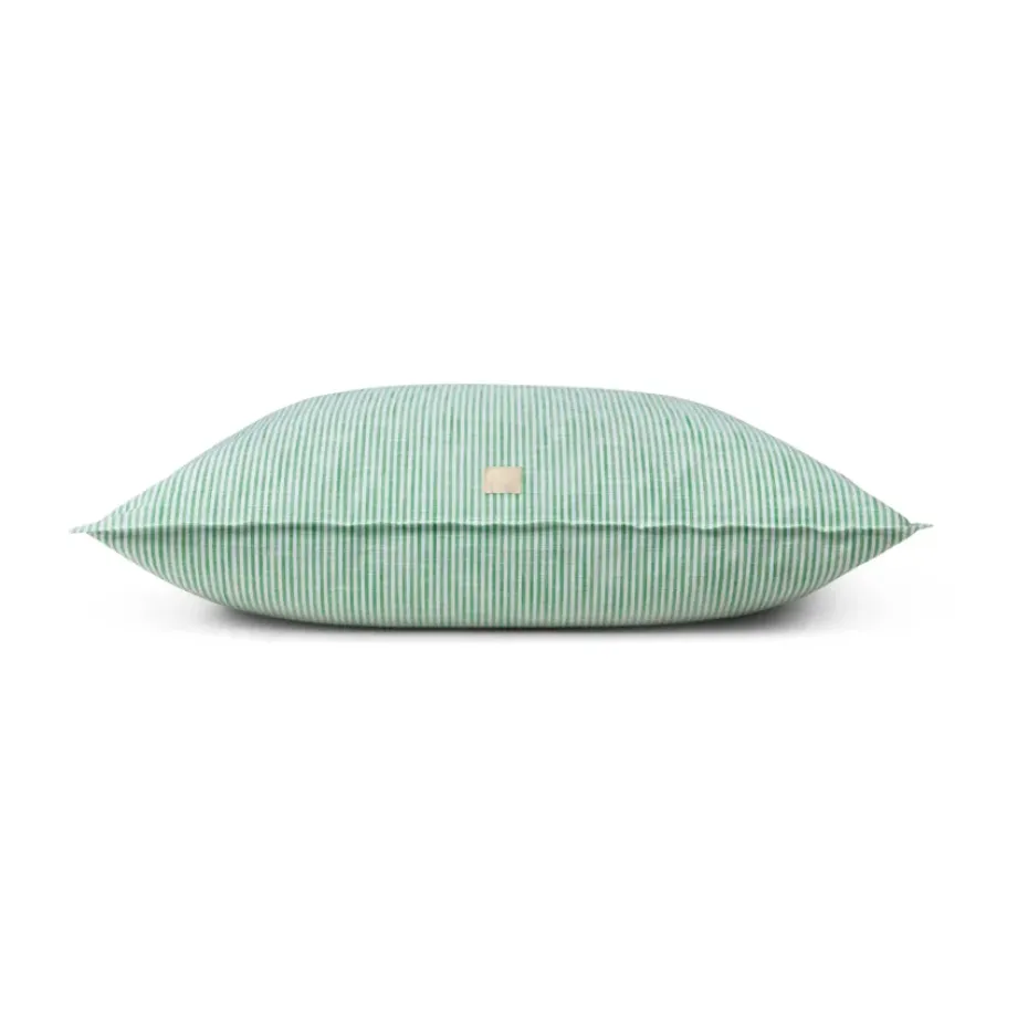Funda de almohada Monochrome Lines 50x60 cm, Verde-blanco