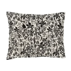 Funda de almohada Mumin 50x60 cm, Lirio negro-blanco