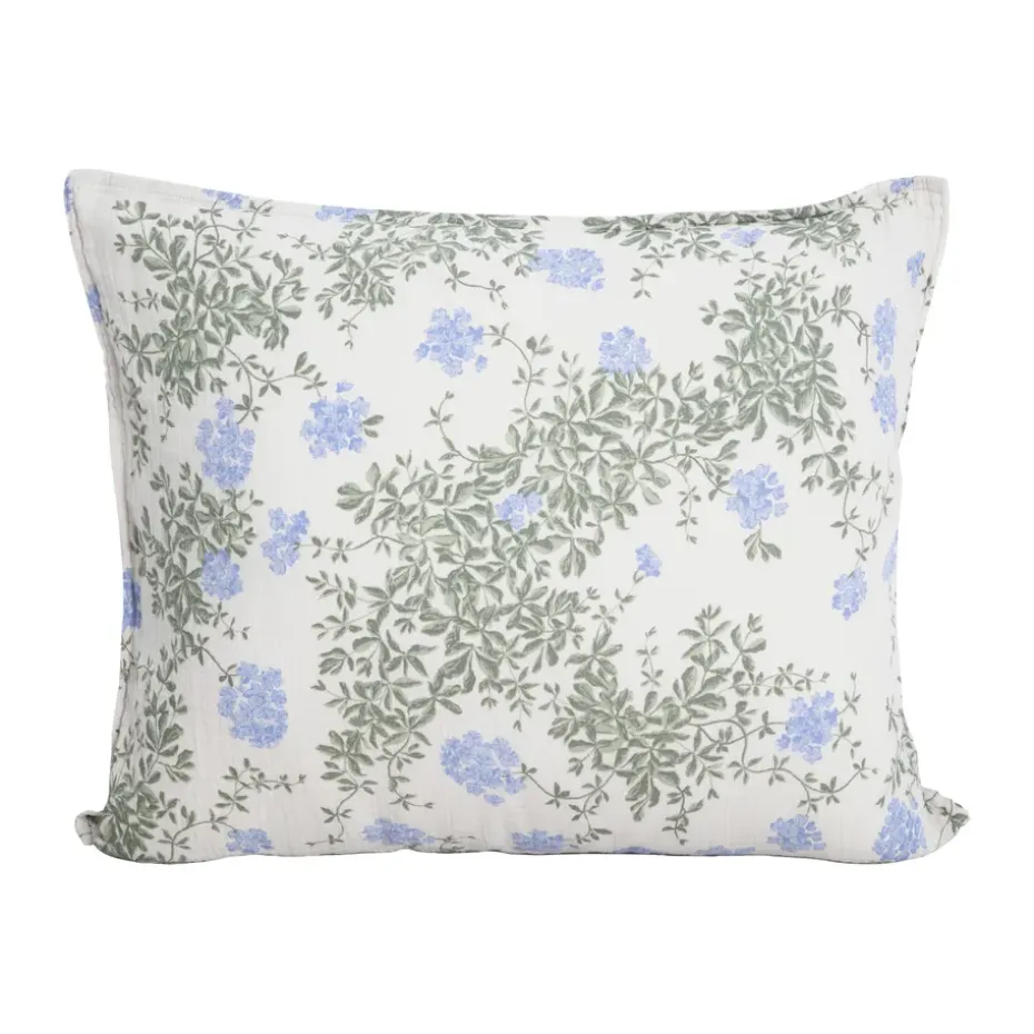 Funda de almohada Plumbago Muslin, 50x70 cm