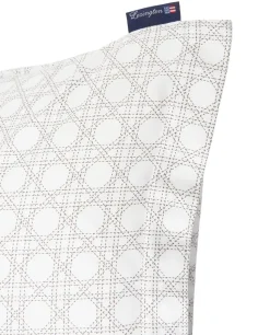 Funda de almohada Rattan Printed 50x60 cm, White