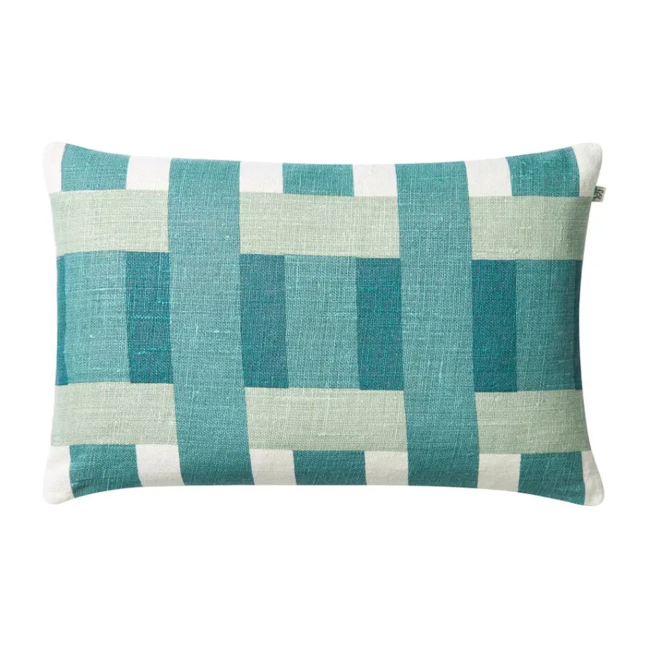 Funda de cojín Benaras 40x60 cm, Heaven blue-aqua-palace blue