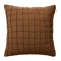 Funda de cojín Jammu 50x50 cm, Cognac