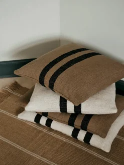 Funda de cojín Sigrun, Light beige-black, 40x60 cm