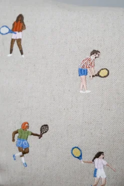 Funda de cojín Tennis 48x48cm, Nature