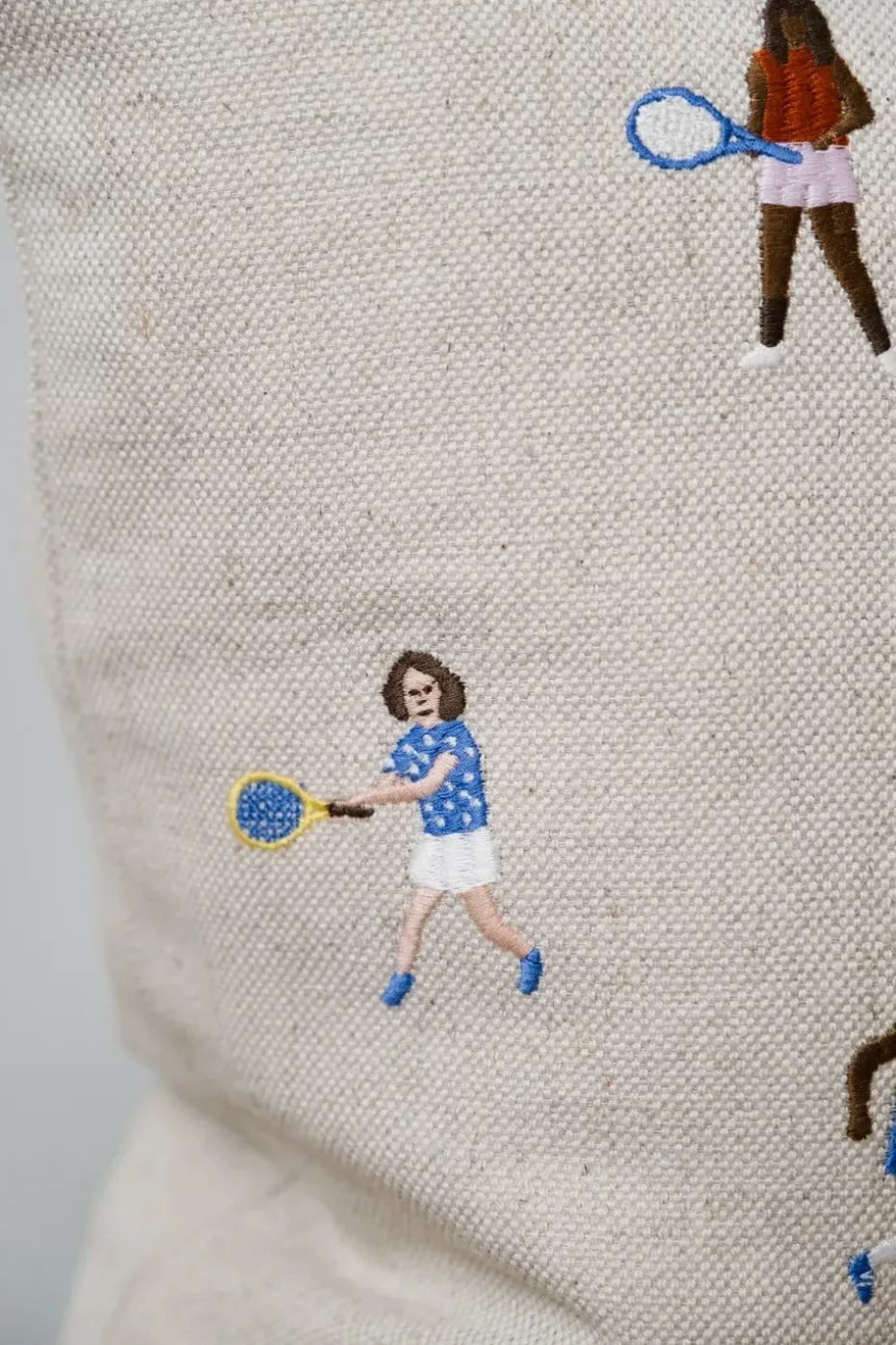 Funda de cojín Tennis 48x48cm, Nature